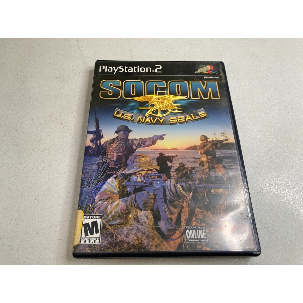 SOCOM US Navy SEALs Sony PlayStation 2 2002 PS2 Complete Tested Works Shooter